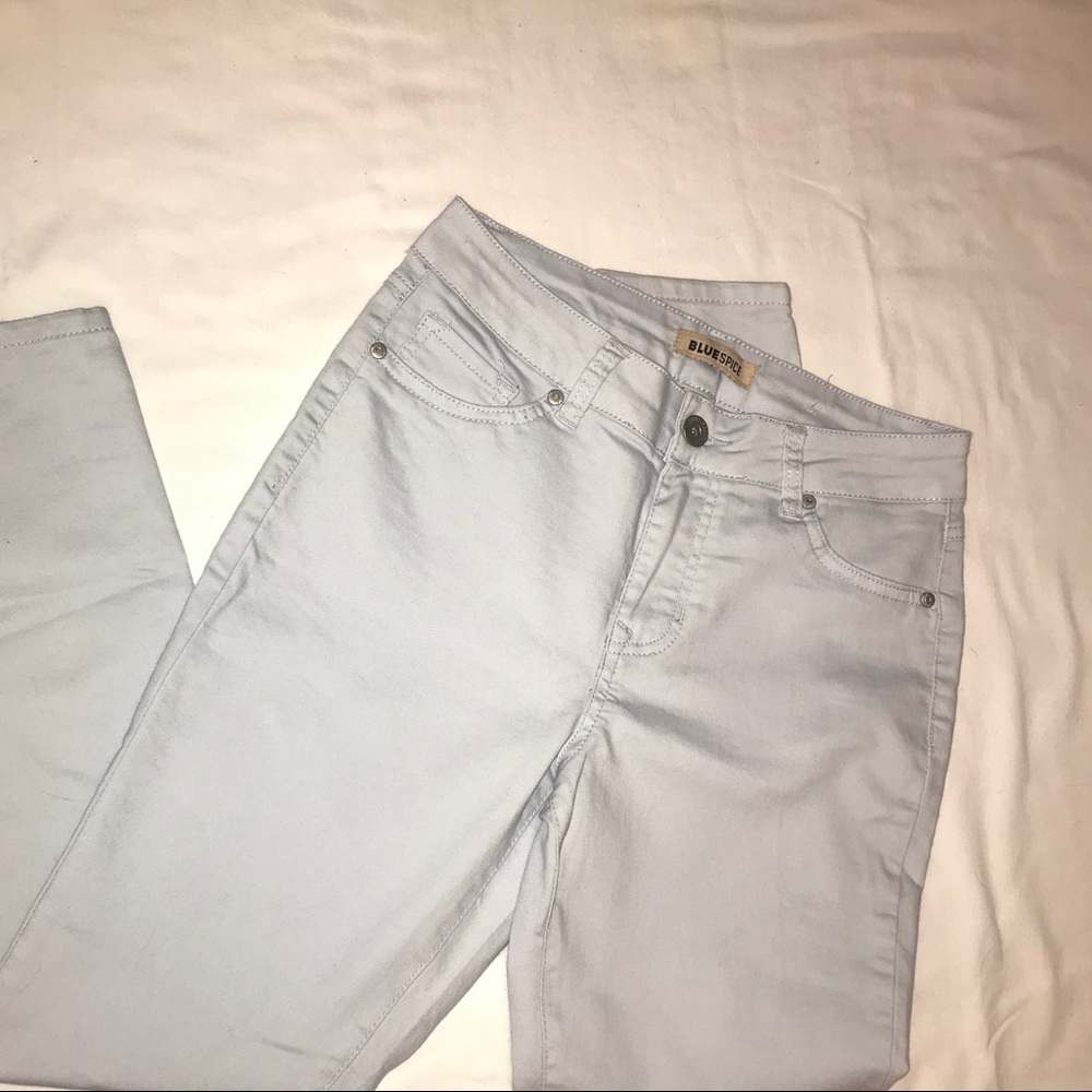 12. Blue spice baby blue skinny junior JEANS - Picture 1 of 2